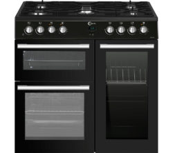 FLAVEL  MLN9FRK 90 cm Dual Fuel Range Cooker - Black